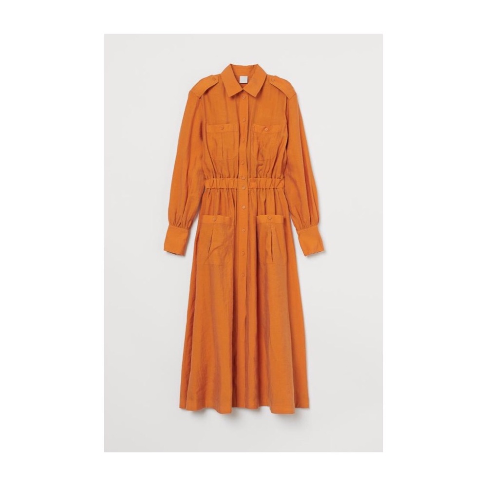 Golden Shirt Dress